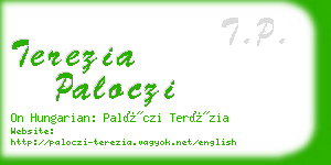 terezia paloczi business card